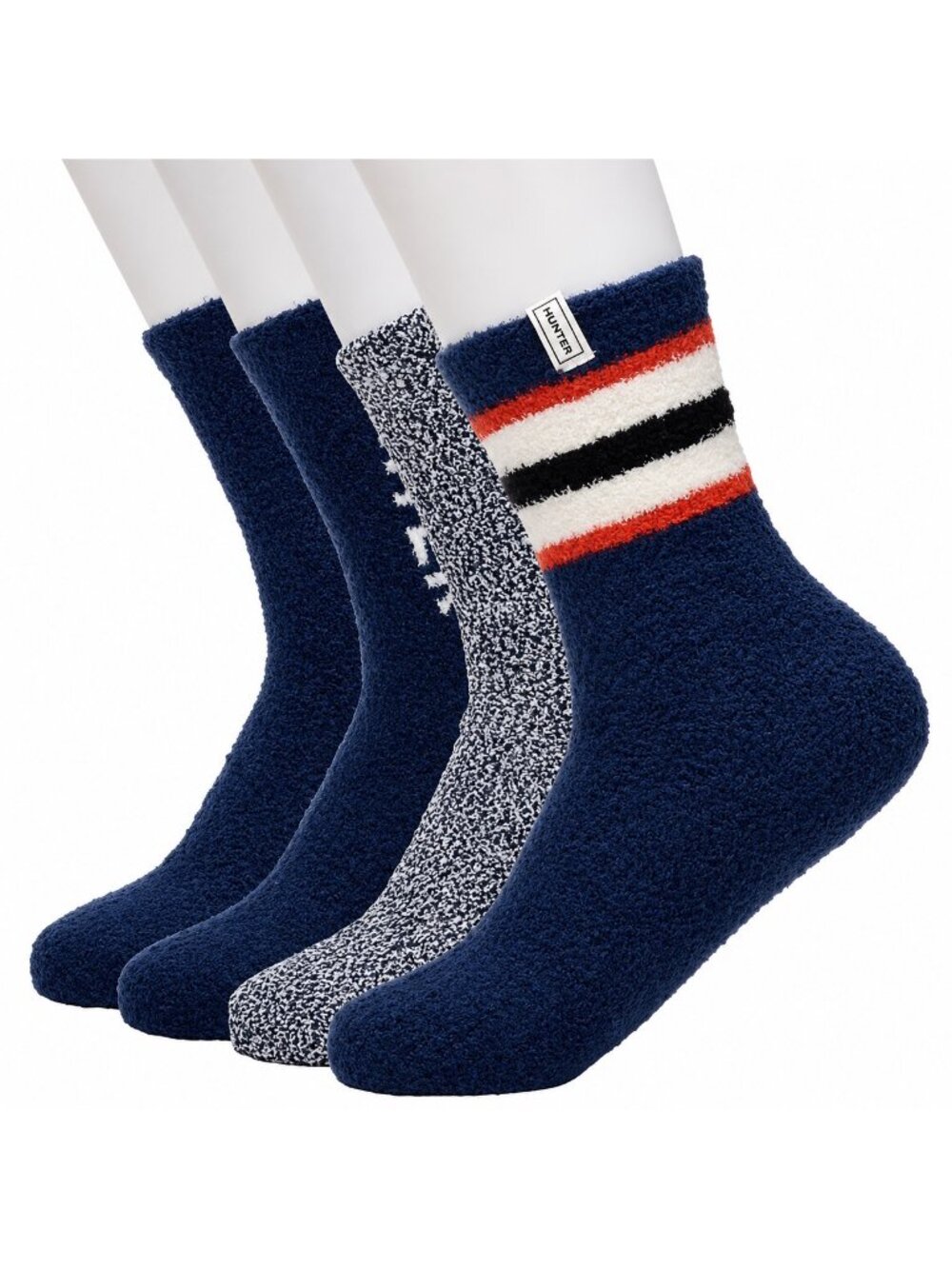 Hunter Women's Cozy Socks 4 Pair Pack Navy Size 4-10 NWT